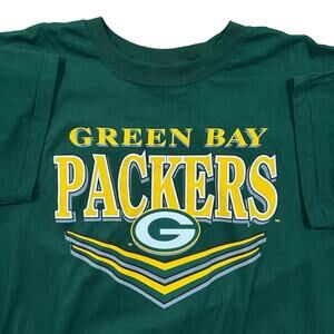 Vintage 90s Green Bay Packers NFL Thumbs Up T-Shirt Single Stitch